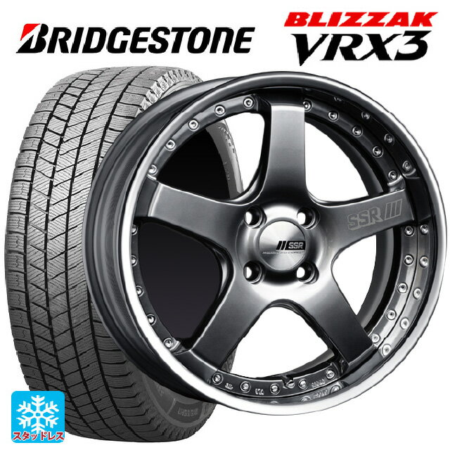 2024年製 165/50R16 75Q ブリヂストン ブリザック VRX3 正規品 タナベ SSR プロフェッサー SP4R チタンシルバー 16-5.5J 国産車用 スタッドレスタイヤホイール4本セット