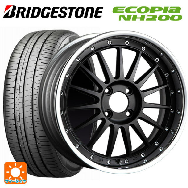 【5/9 20時〜 最大3万円OFFクーポン】215/45R17 91W XL ブリヂストン エコピア NH200 正規品 # タナベ SSR プロフェッサー TF1R フラットブラック 17-7J 国産車用 サマータイヤホイール4本セット