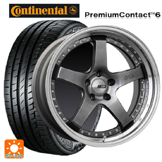 【6/11 1:59迄 全品ポイント5倍】225/40R18 92W XL コンチネンタル プレミアムコンタクト 6 正規品 タナベ SSR プロフェッサー SP4 チタンシルバー 18-7J 国産車用 サマータイヤホイール4本セット