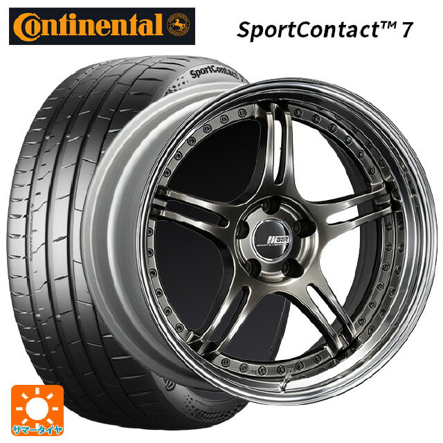 225/40R19 93Y XL コンチネンタル スポーツコンタクト 7 正規品 タナベ SSR プロフェッサー SPX ハイメタルブロンズ 19-8J 国産車用 サマータイヤホイール4本セット