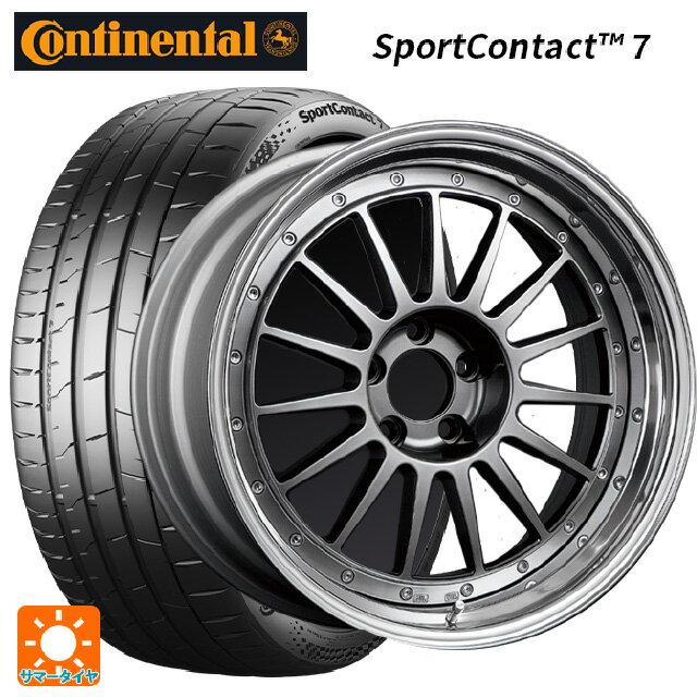 【6/22 20時〜 全品P5倍＆クーポン】225/40R19 93Y XL コンチネンタル スポーツコンタクト 7 正規品 タナベ SSR プロフェッサー TF1 チタンシルバー 19-8J 国産車用 サマータイヤホイール4本セット