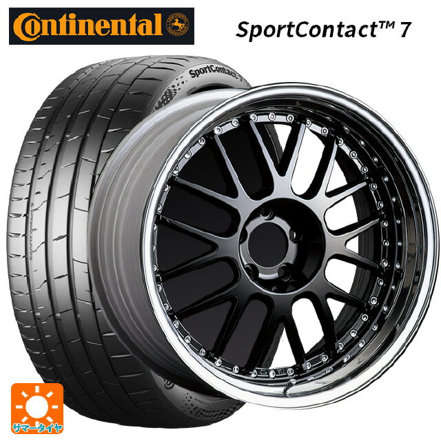 【最大3万円OFFクーポン 5/16 1:59迄】225/35R19 88Y XL コンチネンタル スポーツコンタクト 7 正規品 タナベ SSR プロフェッサー MS1 ブラック 19-8J 国産車用 サマータイヤホイール4本セット