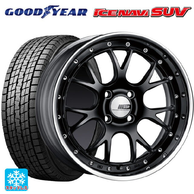 【6/22 20時〜 全品P5倍＆クーポン】215/60R17 96Q グッドイヤー アイスナビ SUV タナベ SSR プロフェッサー MS3R フラットブラック 17-7J 国産車用 スタッドレスタイヤホイール4本セット