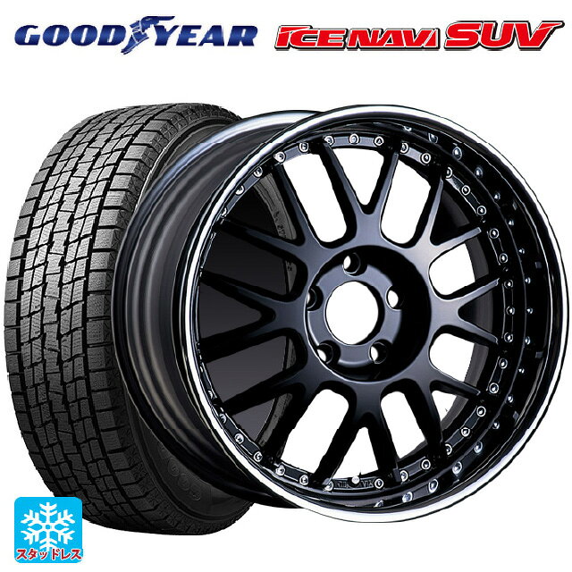【4/19〜20限定 最大3万円OFFクーポン】2024年製 225/65R17 102Q グッドイヤー アイスナビ SUV # タナベ SSR プロフェッサー MS1R ブラック 17-7J 国産車用 スタッドレスタイヤホイール4本セット