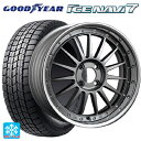 195/60R17 90Q グッドイヤー アイスナビ7(数量限定) # タナベ SSR プロフェッサー TF1R チタンシルバー 17-6J 国産車用 スタッドレスタイヤホイール4本セット(2)