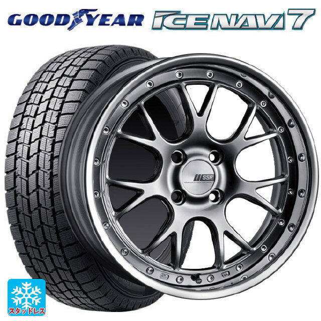 【6/22 20時〜 全品P5倍＆クーポン】185/55R16 83Q グッドイヤー アイスナビ7(数量限定) タナベ SSR プロフェッサー MS3R チタンシルバー 16-6.5J 国産車用 スタッドレスタイヤホイール4本セット