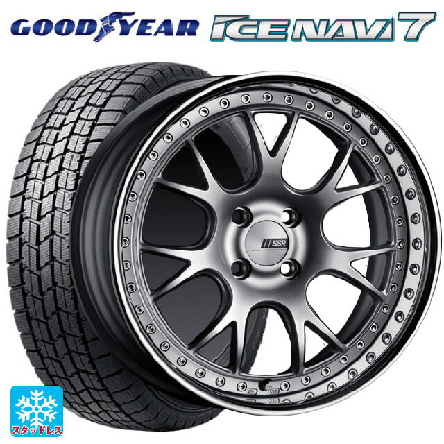 【最大3万円OFFクーポン 5/16 1:59迄】215/50R17 91Q グッドイヤー アイスナビ7(限定) # タナベ SSR プロフェッサー MS3R シルバー 17-7J 国産車用 スタッドレスタイヤホイール4本セット