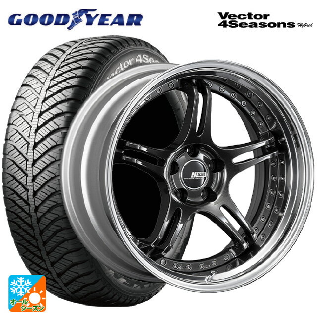 185/55R16 83H グッドイヤー ベクターフォーシーズンズ ハイブリッド タナベ SSR プロフェッサー SPX プリズムダークガンメタ 16-6.5J 国産車用 オールシーズンタイヤホイール4本セット