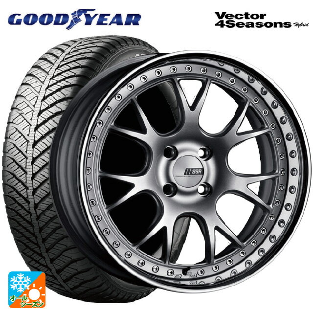 【6/11 1:59迄 全品ポイント5倍】195/50R16 84H グッドイヤー ベクターフォーシーズンズ ハイブリッド タナベ SSR プロフェッサー MS3R シルバー 16-6.5J 国産車用 オールシーズンタイヤホイール4本セット