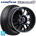 205/45R17 88Q XL グッドイヤー アイスナビ8 # タナベ SSR プロフェッサー MS1R ブラック 17-7J 国産車用 スタッドレスタイヤホイール4本セット