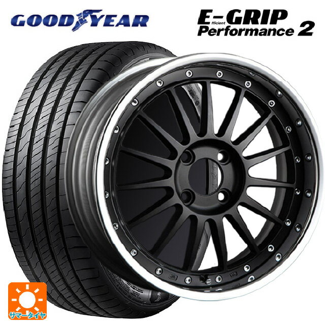 【最大3万円OFFクーポン 5/16 1:59迄】215/50R17 95W グッドイヤー エフィシェントグリップ パフォーマンス2 タナベ SSR プロフェッサー TF1R フラットブラック 17-7J 国産車用 サマータイヤホイール4本セット