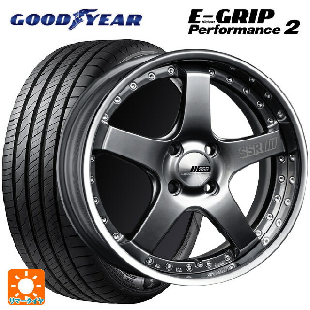 215/60R17 100V グッドイヤー エフィシェントグリップ パフォーマンス2 タナベ SSR プロフェッサー SP4R チタンシルバー 17-7J 国産車用 サマータイヤホイール4本セット