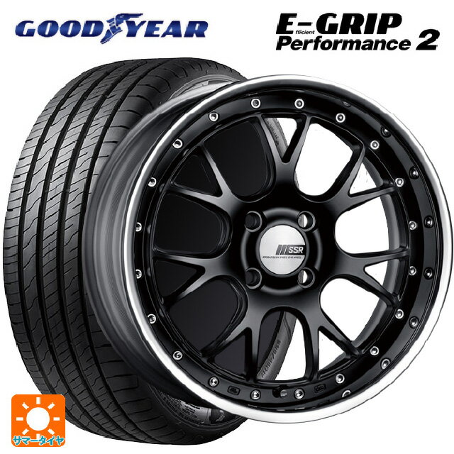 【最大3万円OFFクーポン 5/16 1:59迄】215/50R17 95W グッドイヤー エフィシェントグリップ パフォーマンス2 タナベ SSR プロフェッサー MS3R フラットブラック 17-7J 国産車用 サマータイヤホイール4本セット