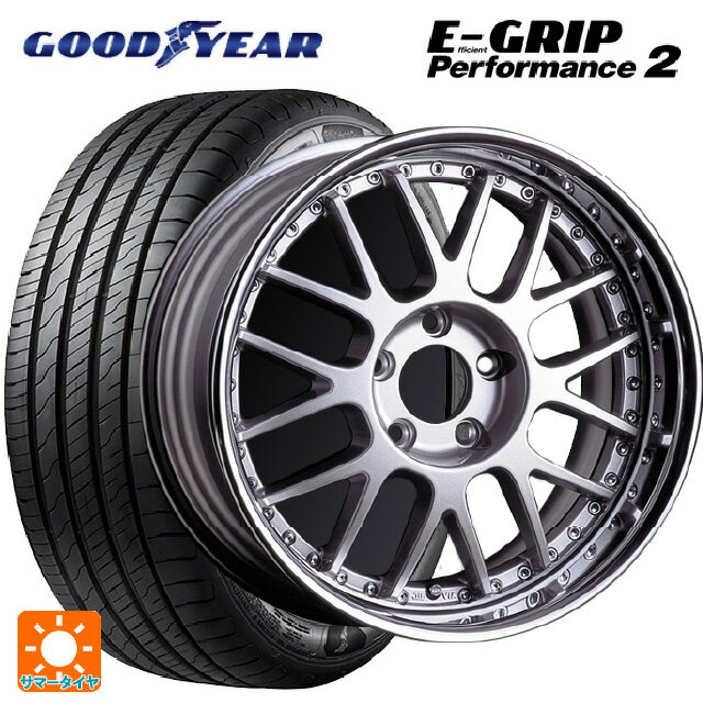 225/55R17 101W グッドイヤー エフィシェントグリップ パフォーマンス2 タナベ SSR プロフェッサー MS1R シルバー 17-7J 国産車用 サマータイヤホイール4本セット