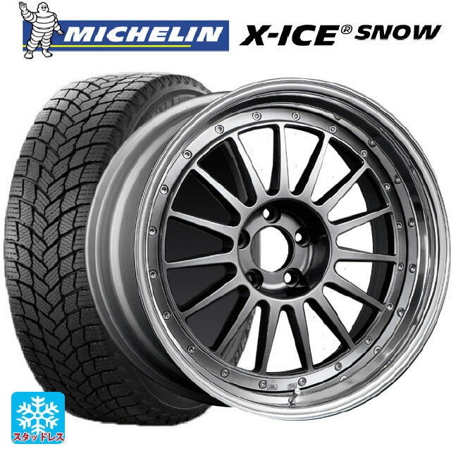 トヨタ プリウス(60系)用 225/45R19 96T XL ミシュラン 正規品 エックスアイス スノー SSR プロフェッサー TF1 チタンシルバー 新品スタッドレスタイヤホイール 4本セット