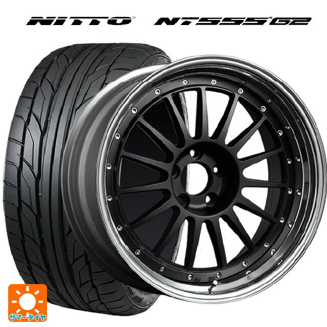 【6/22 20時〜 全品P5倍＆クーポン】225/35R19 88Y XL ニットー NT555 G2 タナベ SSR プロフェッサー TF1 フラットブラック 19-8J 国産車用 サマータイヤホイール4本セット