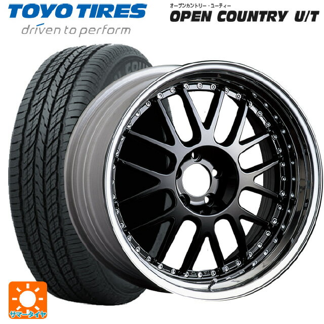 【6/11 1:59迄 全品ポイント5倍】225/55R19 99V トーヨー オープンカントリー UT タナベ SSR プロフェッサー MS1 ブラック 19-8J 国産車用 サマータイヤホイール4本セット