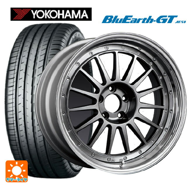 225/35R19 88W XL ヨコハマ ブルーアースGT AE51 タナベ SSR プロフェッサー TF1 チタンシルバー 19-8J 国産車用 サマータイヤホイール4本セット