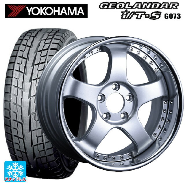 215/60R17 96Q ヨコハマ ジオランダー ITS G073 正規品 タナベ SSR プロフェッサー SP1R シルバー 17-7J 国産車用 スタッドレスタイヤホイール4本セット