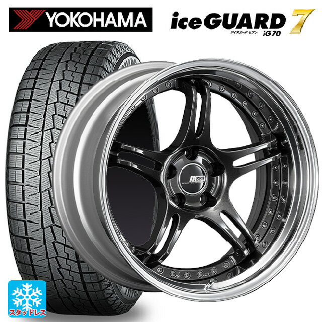 225/40R19 93Q ヨコハマ アイスガード7(IG70) # タナベ SSR プロフェッサー SPX プリズムダークガンメタ 19-8J 国産車用 スタッドレスタイヤホイール4本セット