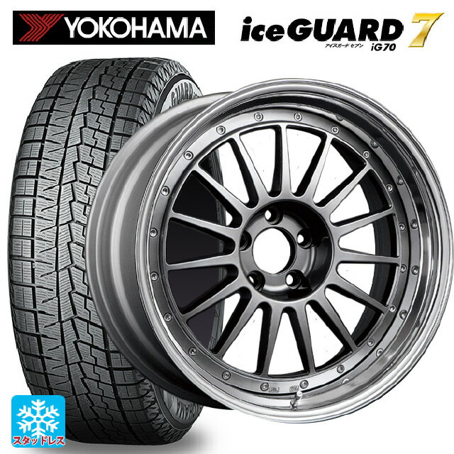 トヨタ プリウス(60系)用 225/45R19 92Q ヨコハマ アイスガード7(IG70) SSR プロフェッサー TF1 チタンシルバー 新品スタッドレスタイヤホイール 4本セット