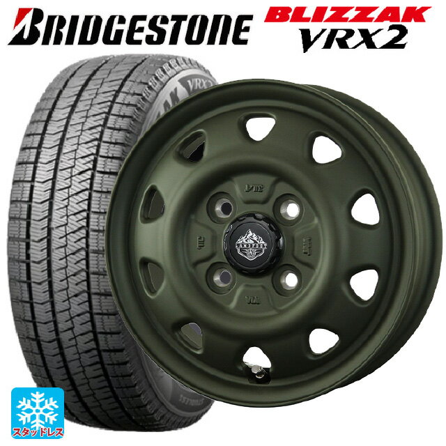 【6/15〜16限定 全品P5倍＆クーポン】165/55R14 72Q ブリヂストン ブリザック VRX2 正規品 トピー ランドフット SWZ OD 14-4.5J 国産車用 スタッドレスタイヤホイール4本セット