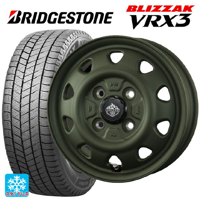 【最大3万円OFFクーポン 5/16 1:59迄】145/80R12 74Q ブリヂストン ブリザック VRX3 # 正規品 トピー ランドフット SWZ OD 12-3.5J 国産車用 スタッドレスタイヤホイール4本セット