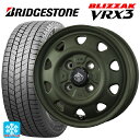 155/65R14 75Q ブリヂストン ブリザック VRX3 正規品 # トピー ランドフット SWZ OD 14-4.5J 国産車用 スタッドレスタイヤホイール4本セット