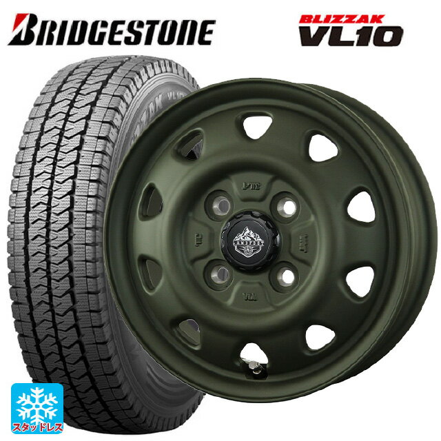 【最大3万円OFFクーポン 5/16 1:59迄】145/80R12 80/78N ブリヂストン ブリザック VL10 # 正規品 トピー ランドフット SWZ OD 12-3.5J 国産車用 スタッドレスタイヤホイール4本セット