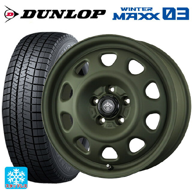 215/70R16 100Q ダンロップ ウィンターマックス 03(WM03) トピー ランドフット SWZ OD 16-7J 国産車用 スタッドレスタイヤホイール4本セット