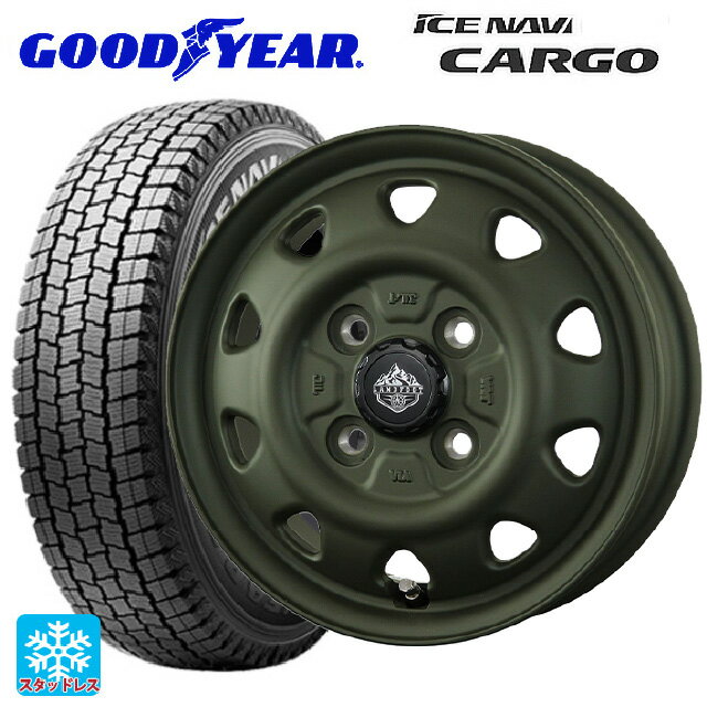 【8/11 1:59迄 最大3万円OFFクーポン】145/80R12 80/78N グッドイヤー アイスナビ カーゴ トピー ランドフット SWZ OD 12-3.5J 国産車用 スタッドレスタイヤホイール4本セット