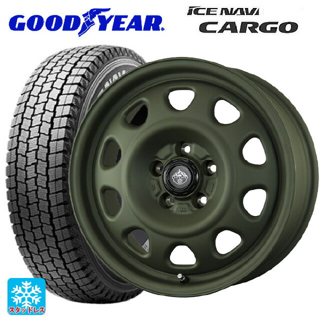 スズキ ジムニーノマド(JC74W)用 2025年製 195/80R15 107/105N グッドイヤー アイスナビ カーゴ # トピー ランドフット SWZ OD 新品スタッドレスタイヤホイール 4本セット