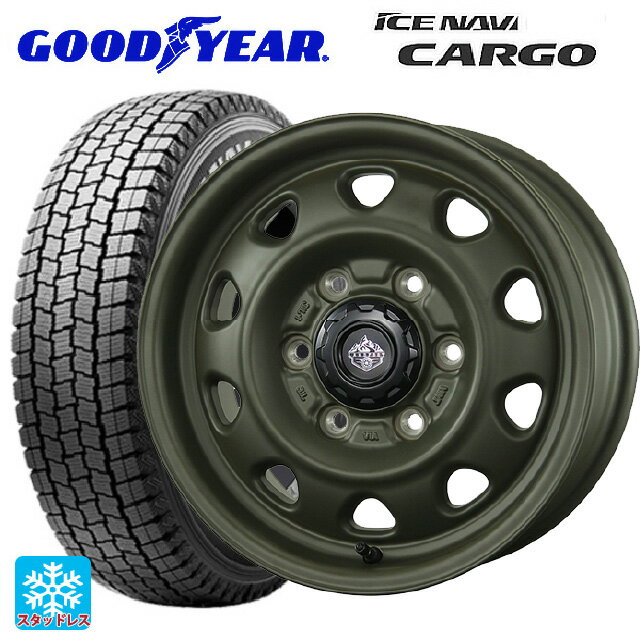 2025年製 195/80R15 107/105N グッドイヤー アイスナビ カーゴ # トピー ランドフット SWZ OD 15-6J 国産車用 スタッドレスタイヤホイール4本セット