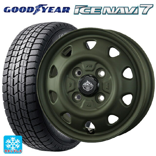 【6/15〜16限定 全品P5倍＆クーポン】185/70R14 88Q グッドイヤー アイスナビ7(数量限定) トピー ランドフット SWZ OD 14-5J 国産車用 スタッドレスタイヤホイール4本セット