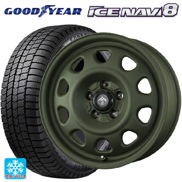 2025年製 205/60R16 96Q XL グッドイヤー アイスナビ8 # トピー ランドフット SWZ OD 16-7J 国産車用 スタッドレスタイヤホイール4本セット