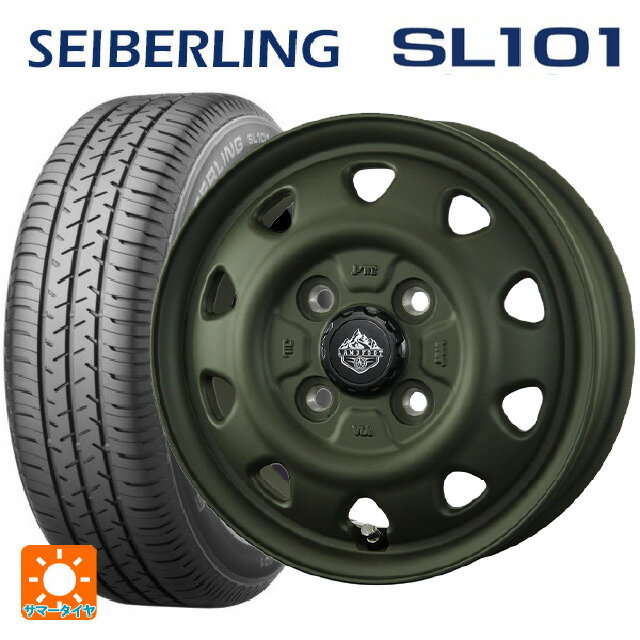 145/80R12 74S セイバーリング セイバーリング SL101(ブリヂストン工場生産） # トピー ランドフット SWZ OD 12-3.5J 国産車用 サマータイヤホイール4本セット