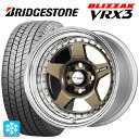 【10/27 10:59迄 全品P5倍&クーポン】165/50R16 75Q ブリヂストン ブリザック VRX3 正規品 ワーク マイスター CR01 HPG 16-5J 国産車用 スタッドレスタイヤホイール4本セット