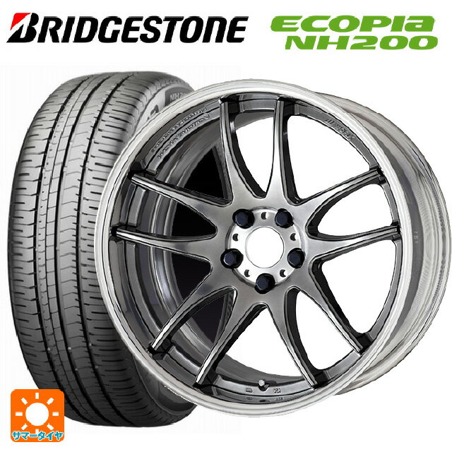 【6/22 20時〜 全品P5倍＆クーポン】215/45R17 91W XL ブリヂストン エコピア NH200 正規品 # ワーク エモーション CR 2P GTS 17-7J 国産車用 サマータイヤホイール4本セット