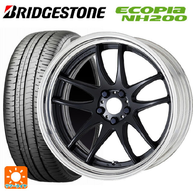 215/45R17 91W XL ブリヂストン エコピア NH200 正規品 # ワーク エモーション CR 2P MBL 17-7J 国産車用 サマータイヤホイール4本セット