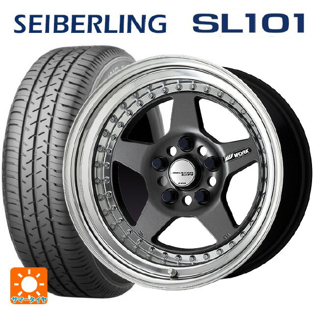 215/65R16 98S セイバーリング セイバーリング SL101(ブリヂストン工場生産） ワーク マイスター CR01 MGM 16-6.5J 国産車用 サマータイヤホイール4本セット