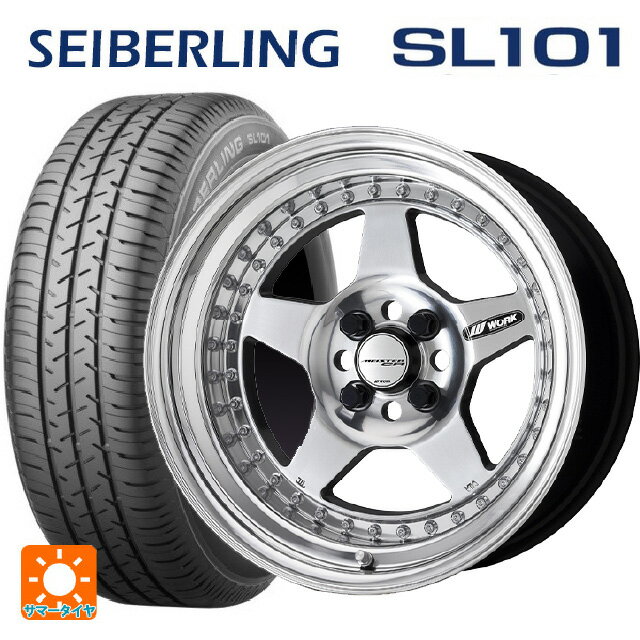 【6/22 20時〜 全品P5倍＆クーポン】215/65R16 98S セイバーリング セイバーリング SL101(ブリヂストン工場生産） ワーク マイスター CR01 PP 16-6.5J 国産車用 サマータイヤホイール4本セット
