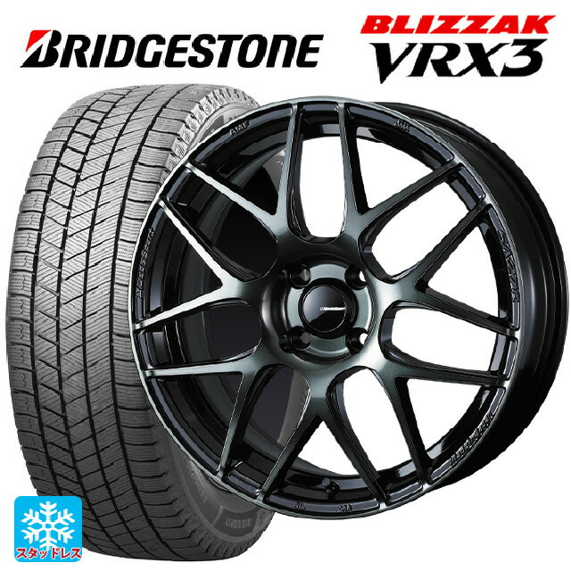 2024年製 165/55R15 75Q ブリヂストン ブリザック VRX3 正規品 ウェッズ ウェッズスポーツ SA27R WBC 15-5J 国産車用 スタッドレスタイヤホイール4本セット