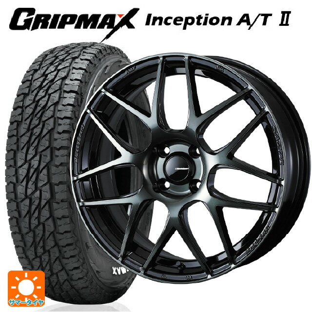 ミツビシ デリカミニ(4WD車)(B3系)用 165/65R15 81T グリップマックス インセプション A/T2 ホワイトレター ウェッズ ウェッズスポーツ SA27R WBC 新品サマータイヤホイール 4本セット