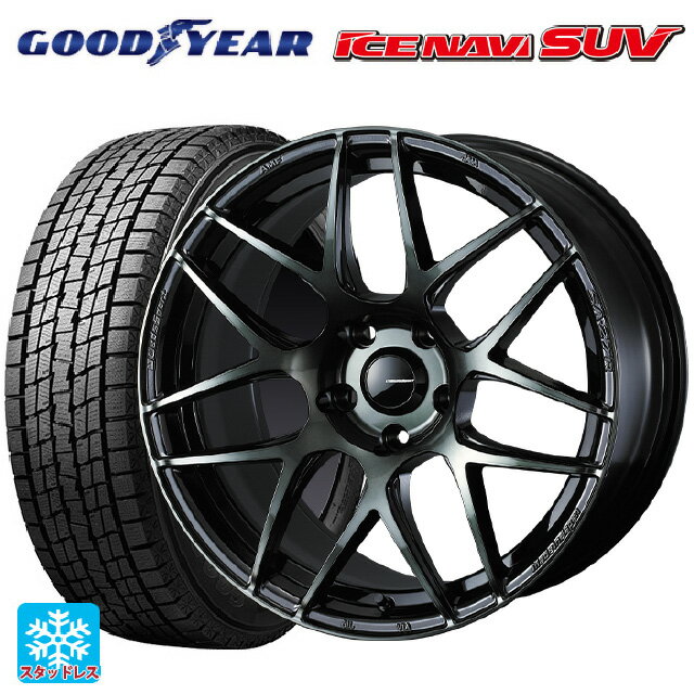 ニッサン エクストレイル(33系)用 235/60R18 107Q XL グッドイヤー アイスナビ SUV # ウェッズ ウェッズスポーツ SA27R WBC 新品スタッドレスタイヤホイール 4本セット