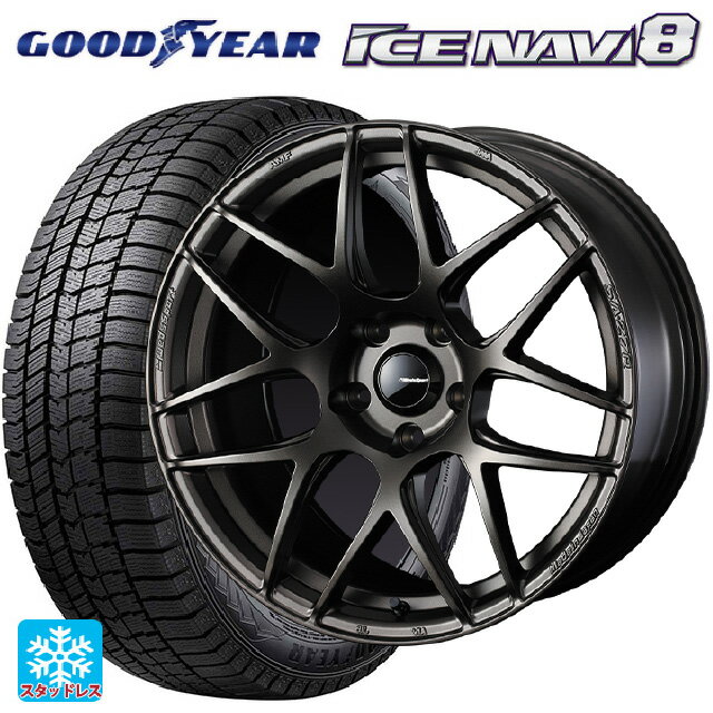 2024年製 225/45R17 91Q グッドイヤー アイスナビ8 # ウェッズ ウェッズスポーツ SA27R EJ-BRONZE 17-7J 国産車用 スタッドレスタイヤホイール4本セット