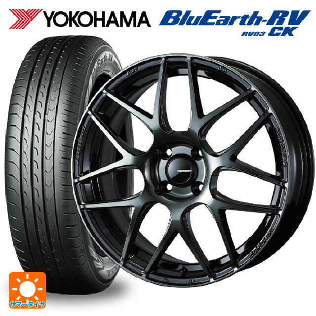 【6/22 20時〜 全品P5倍＆クーポン】175/55R15 77V ヨコハマ ブルーアース RV03CK # ウェッズ ウェッズスポーツ SA27R WBC 15-6J 国産車用 サマータイヤホイール4本セット