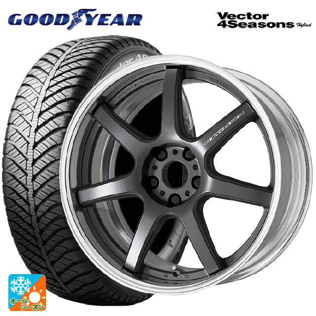 トヨタ カローラ スポーツ(210系)用 225/40R18 92H XL グッドイヤー ベクターフォーシーズンズ ハイブリッド ワーク エモーション T7R 2P MGM 新品オールシーズンタイヤホイール 4本セット