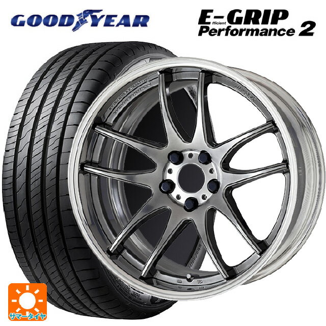 【6/22 20時〜 全品P5倍＆クーポン】225/50R18 99W グッドイヤー エフィシェントグリップ パフォーマンス2 ワーク エモーション CR 2P GTS 18-7J 国産車用 サマータイヤホイール4本セット