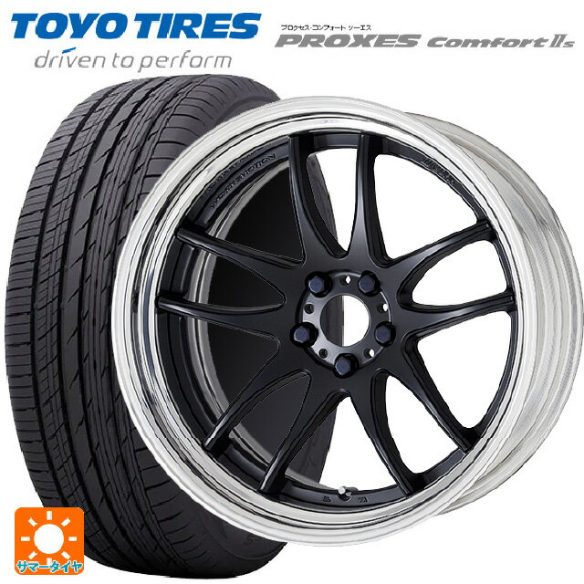 【6/11 1:59迄 全品ポイント5倍】225/40R19 93W トーヨー プロクセス　コンフォート2S ワーク エモーション CR 2P MBL 19-8J 国産車用 サマータイヤホイール4本セット