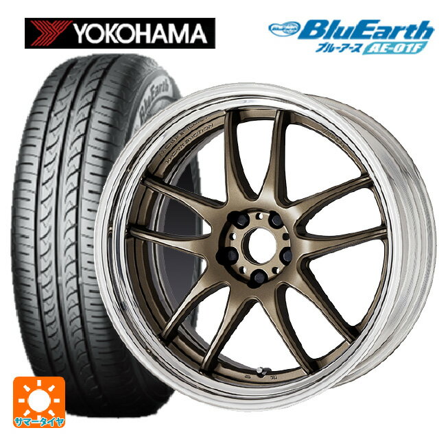 185/55R16 83V ヨコハマ ブルーアース AE01F ワーク エモーション CR 2P AHG 16-6J 国産車用 サマータイヤホイール4本セット